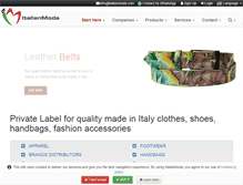 Tablet Screenshot of private-label.italianmoda.com